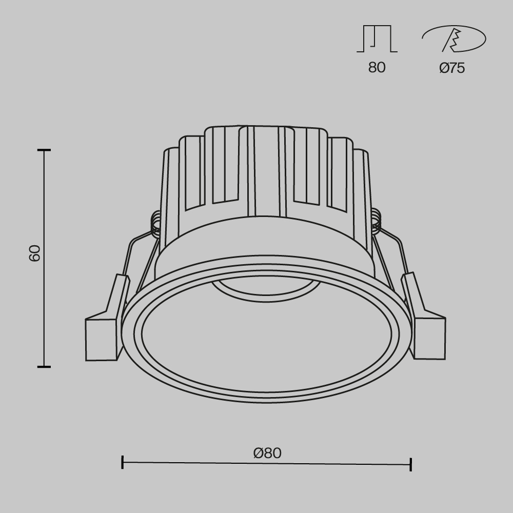 картинка Встраиваемый светильник Technical DL058-12W3K-W от магазина pro-decor.kz