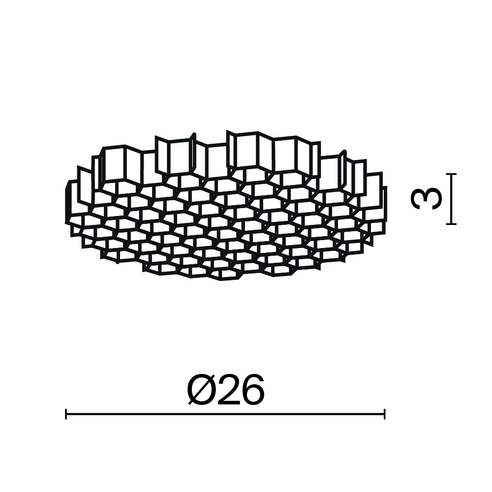 картинка Комплектующие для светильника Technical HoneyComb-D26 магазин pro-decor.kz являющийся официальным дистрибьютором в Казахстане картинка Комплектующие для светильника Technical HoneyComb-D26 от магазина pro-decor.kz
