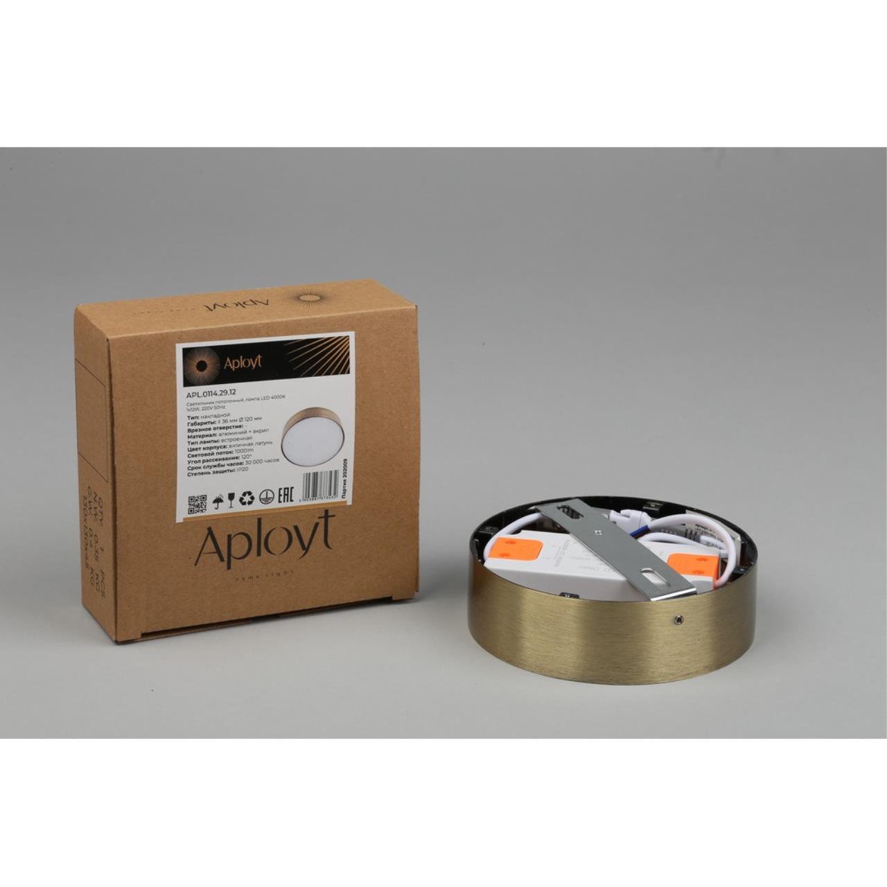 картинка Потолочный светодиодный светильник Aployt Evon APL.0114.29.12 от магазина pro-decor.kz
