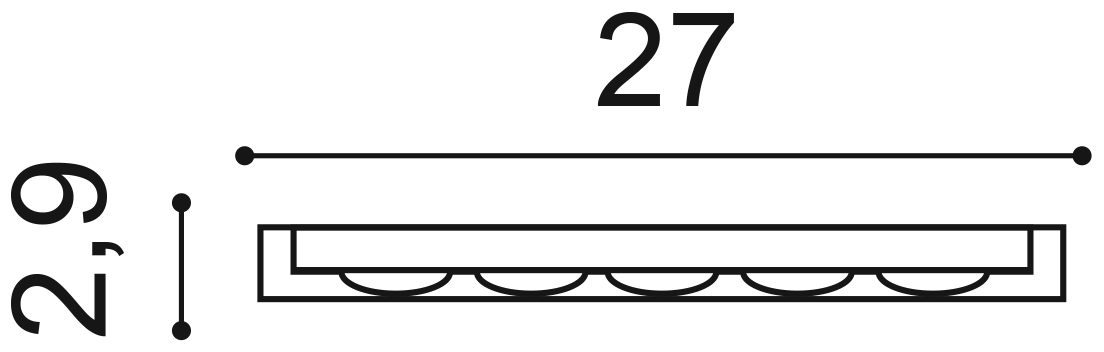 K250 пилястра 27 x 2,9 x 200