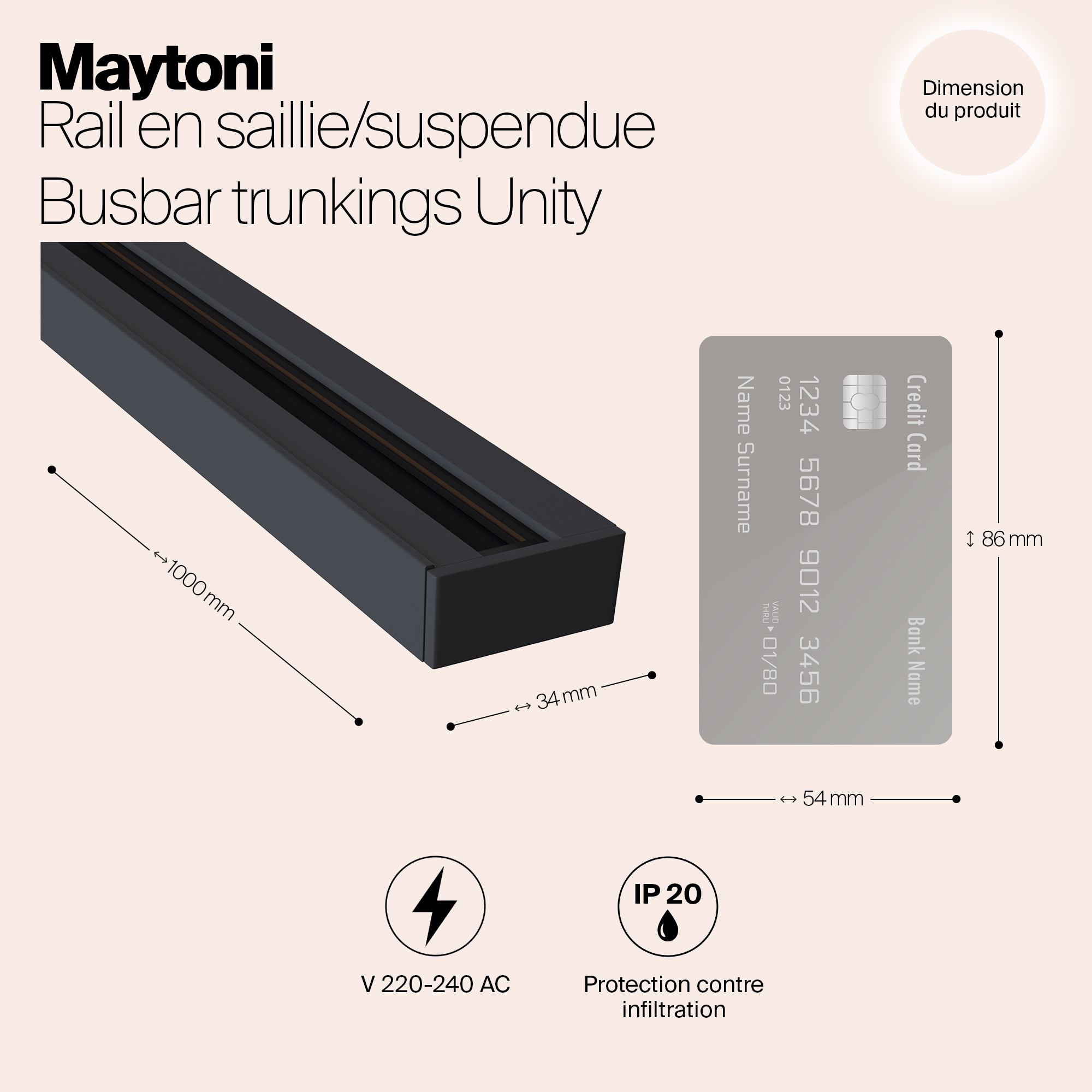 картинка Шинопровод Maytoni Track TRX001-111B от магазина pro-decor.kz