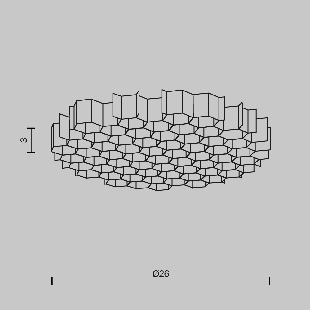 картинка Комплектующие для светильника Technical HoneyComb-D26 магазин pro-decor.kz являющийся официальным дистрибьютором в Казахстане картинка Комплектующие для светильника Technical HoneyComb-D26 от магазина pro-decor.kz
