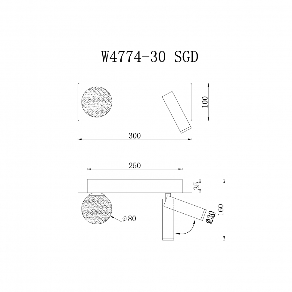 картинка Светильник настенный iLedex Telescope iLedex W4774-30 SGD магазин pro-decor.kz являющийся официальным дистрибьютором в Казахстане картинка Светильник настенный iLedex Telescope iLedex W4774-30 SGD от магазина pro-decor.kz