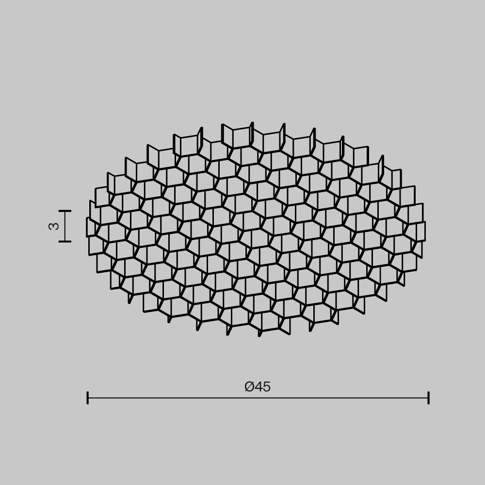 картинка Комплектующие для светильника Technical HoneyComb-D45 от магазина pro-decor.kz