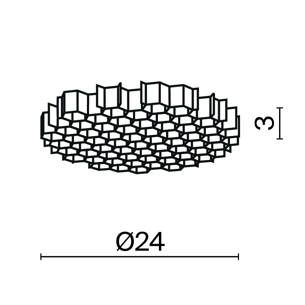 картинка Комплектующие для светильника Technical HoneyComb-D24 от магазина pro-decor.kz