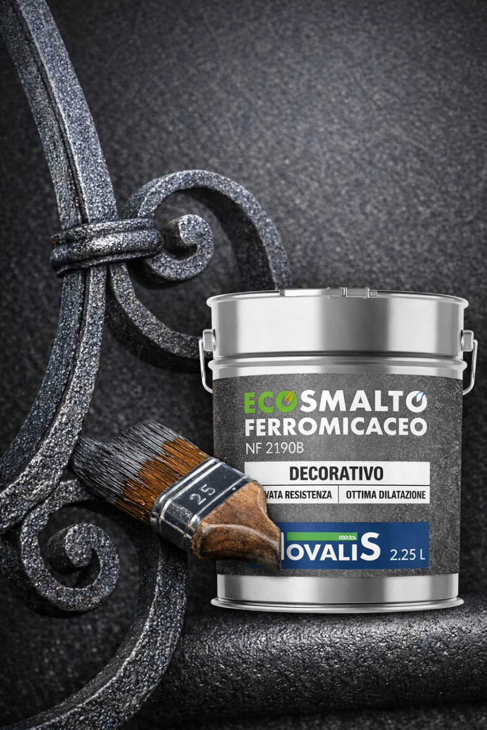 Как защитить металл и создать эффект ковки: обзор OIKOS ECOSMALTO FERROMICACEO NF