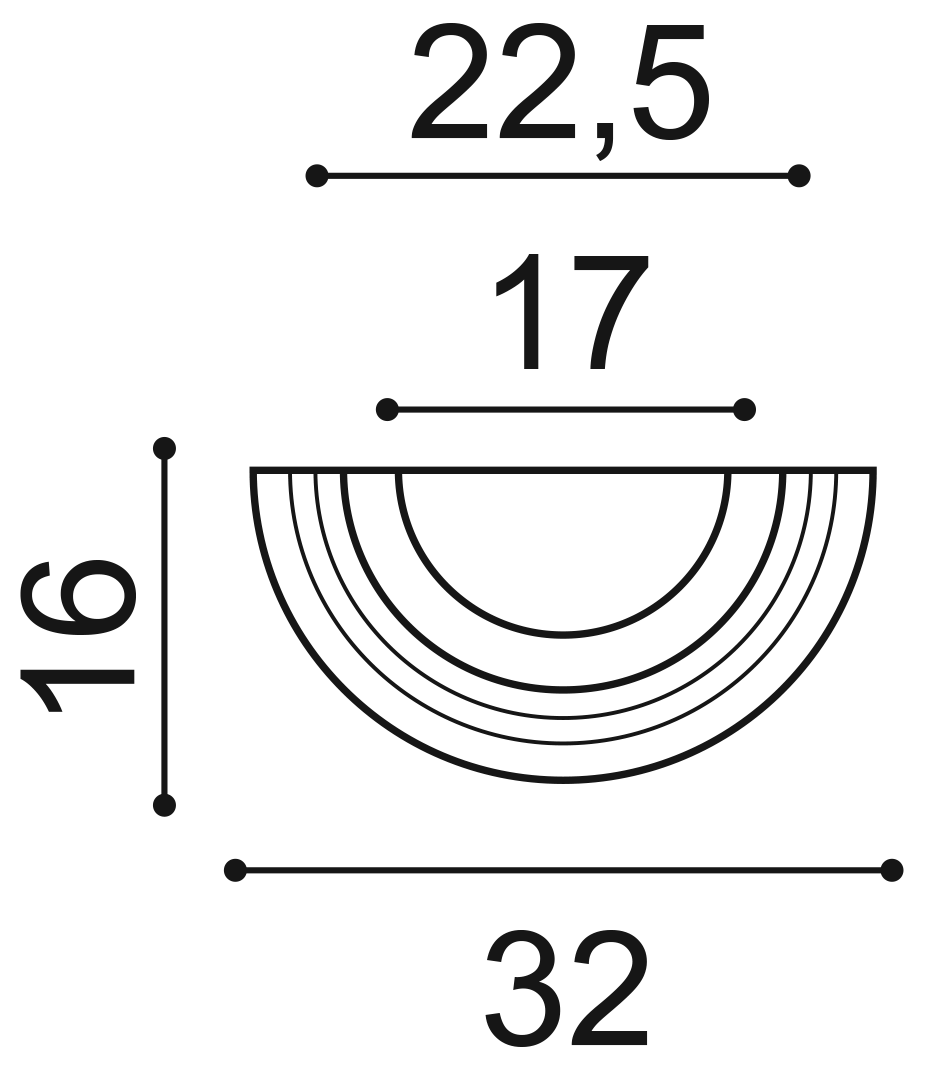 K1151 база полуколонны 32 x 16 x 12,5
