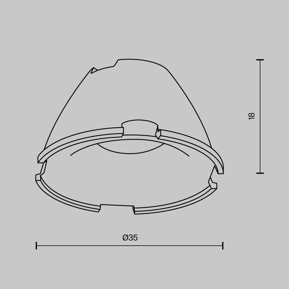 картинка Аксессуар Technical LensD35-18 магазин pro-decor.kz являющийся официальным дистрибьютором в Казахстане картинка Аксессуар Technical LensD35-18 от магазина pro-decor.kz