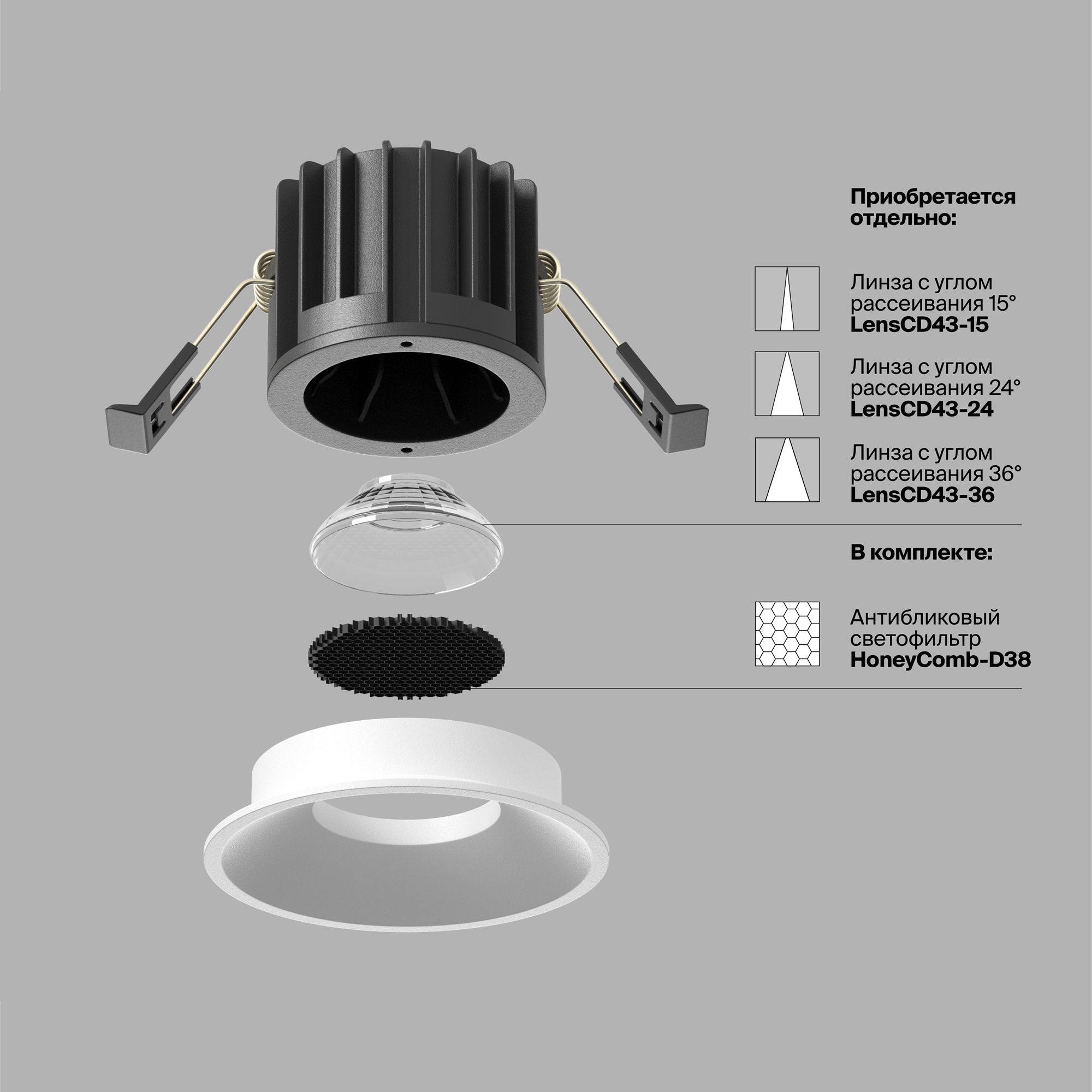 картинка Встраиваемый светильник Technical DL058-12W3K-W от магазина pro-decor.kz