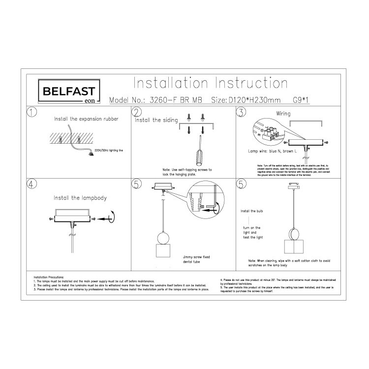 картинка Подвесной светильник Belfast Ravenhill 3260-F BR MB магазин pro-decor.kz являющийся официальным дистрибьютором в Казахстане картинка Подвесной светильник Belfast Ravenhill 3260-F BR MB от магазина pro-decor.kz