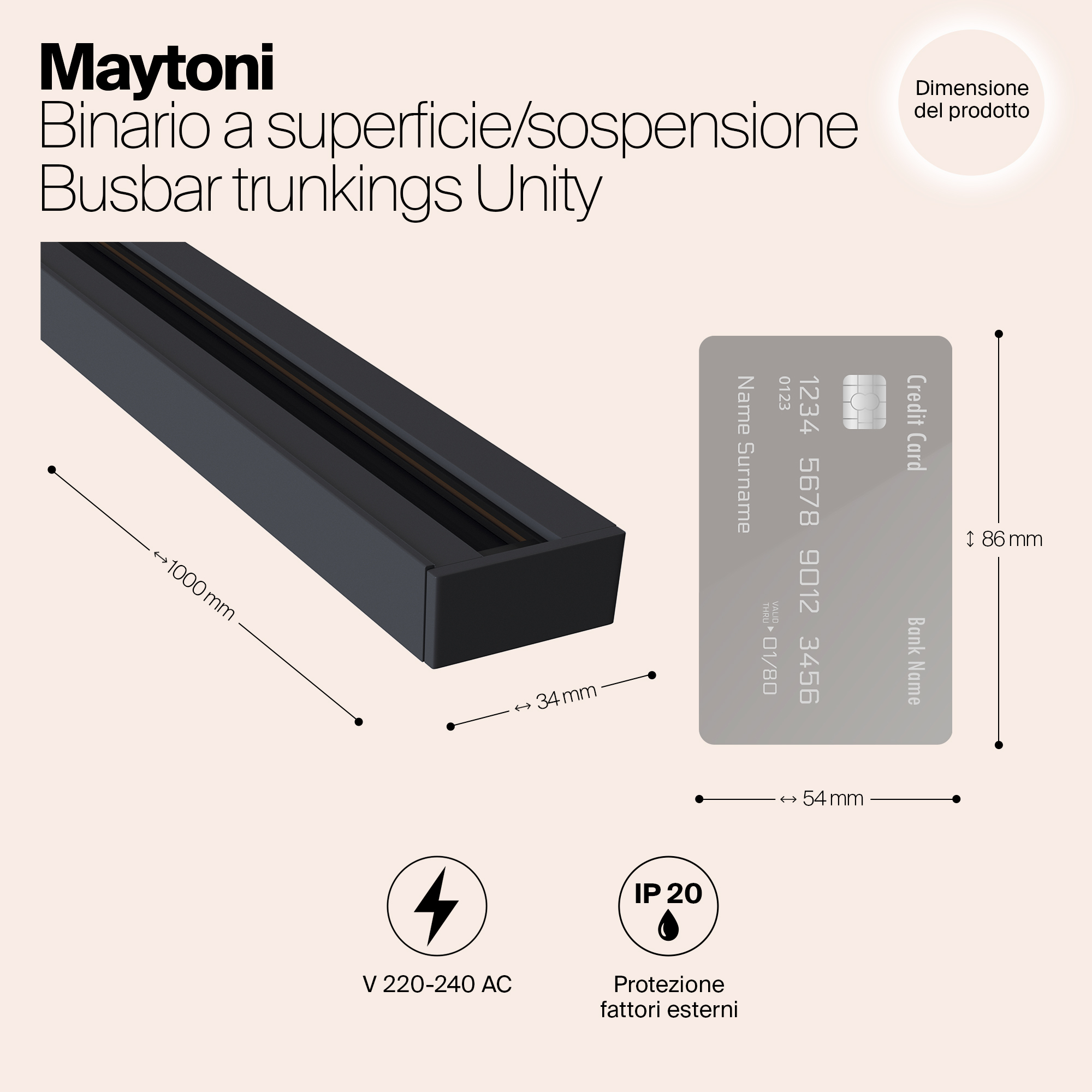 картинка Шинопровод Maytoni Track TRX001-111B от магазина pro-decor.kz