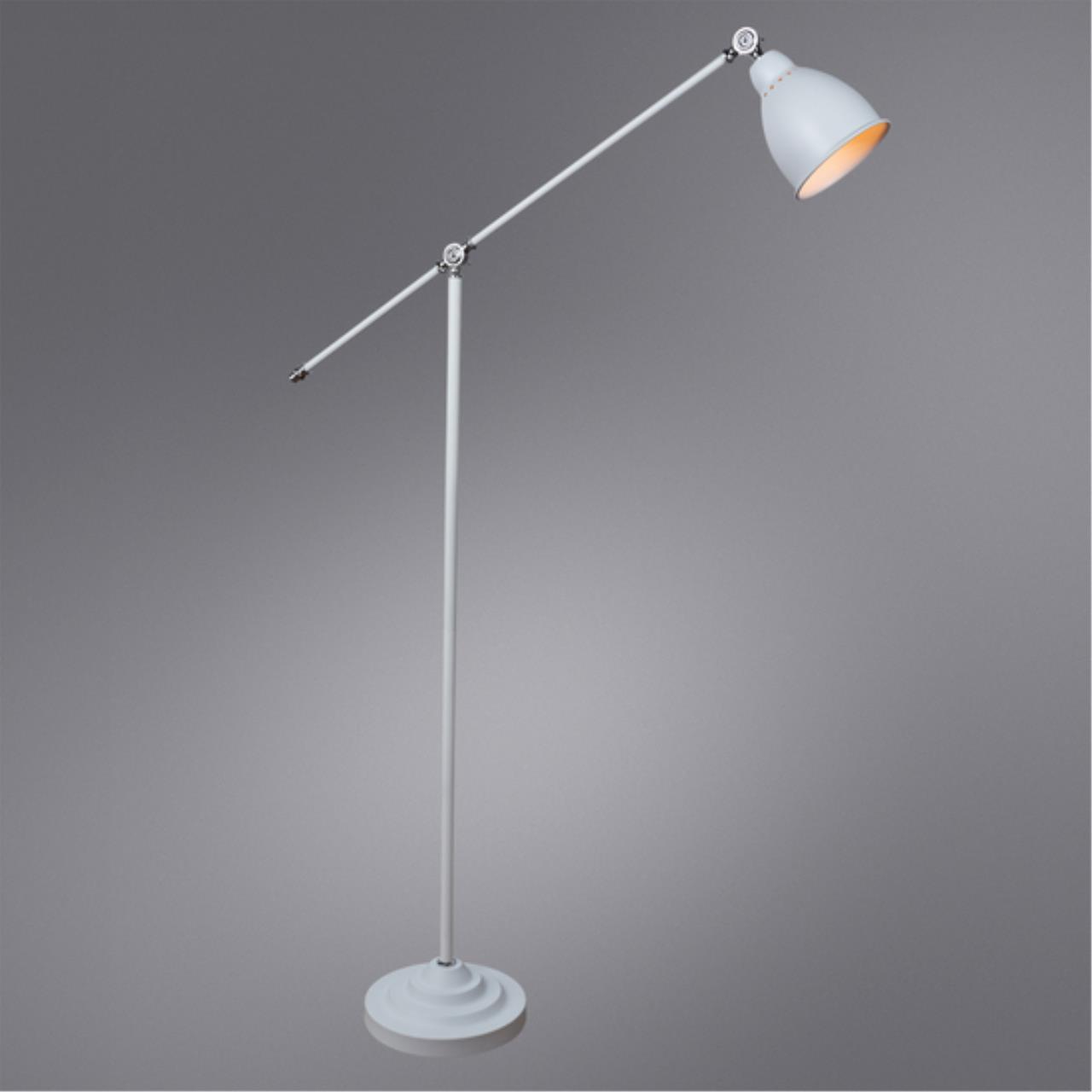 картинка Торшер Arte Lamp Braccio A2054PN-1WH магазин pro-decor.kz являющийся официальным дистрибьютором в Казахстане картинка Торшер Arte Lamp Braccio A2054PN-1WH от магазина pro-decor.kz