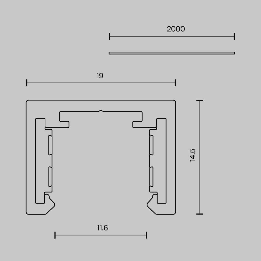 картинка Шинопровод Technical TRX239-412B от магазина pro-decor.kz