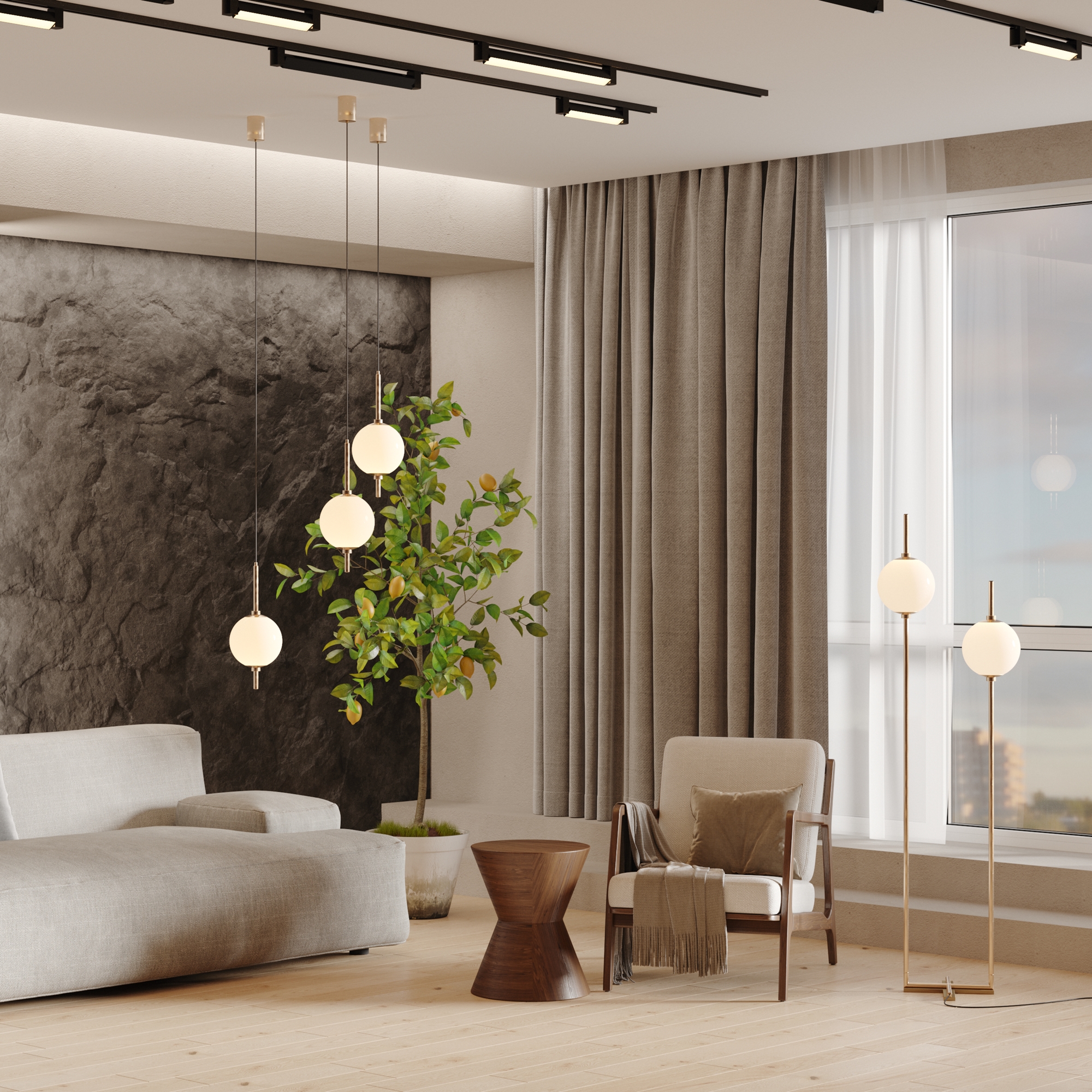 картинка Напольный светильник (торшер) Maytoni Z020FL-L12BS3K от магазина pro-decor.kz