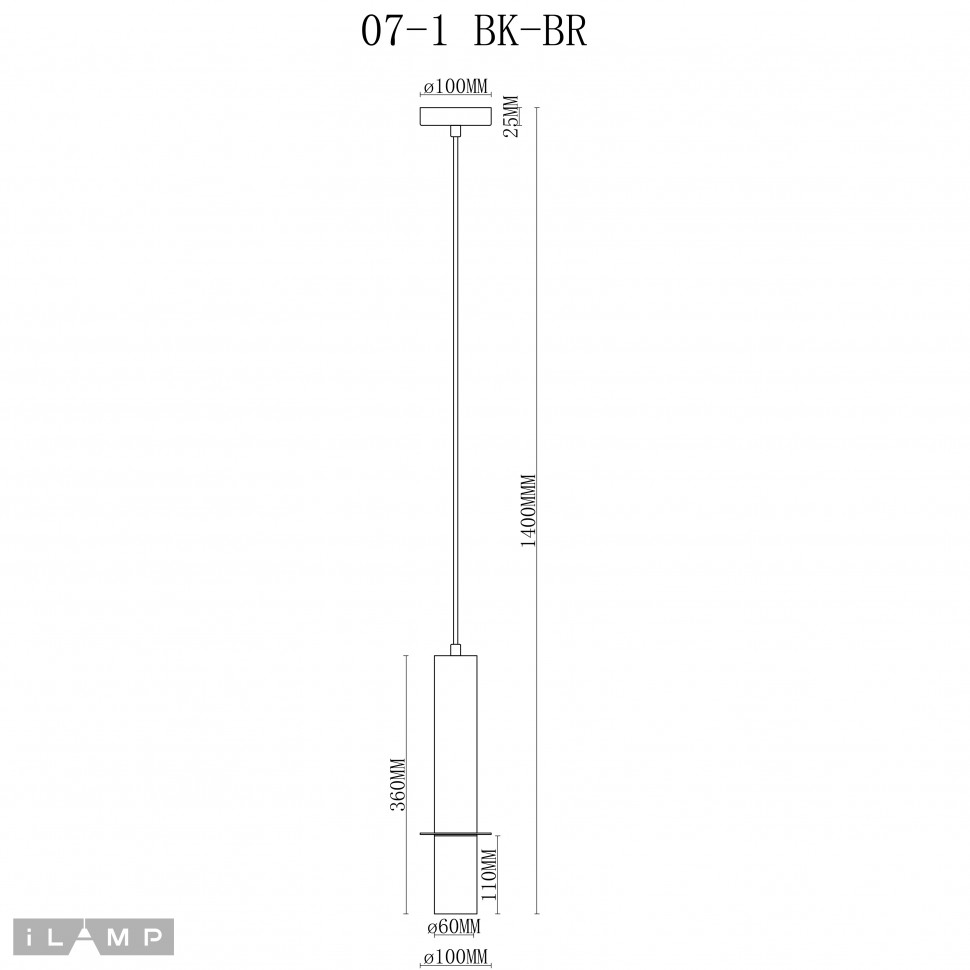 картинка Светильник подвесной iLamp Lofty 10705-1 BK-BR магазин pro-decor.kz являющийся официальным дистрибьютором в Казахстане картинка Светильник подвесной iLamp Lofty 10705-1 BK-BR от магазина pro-decor.kz