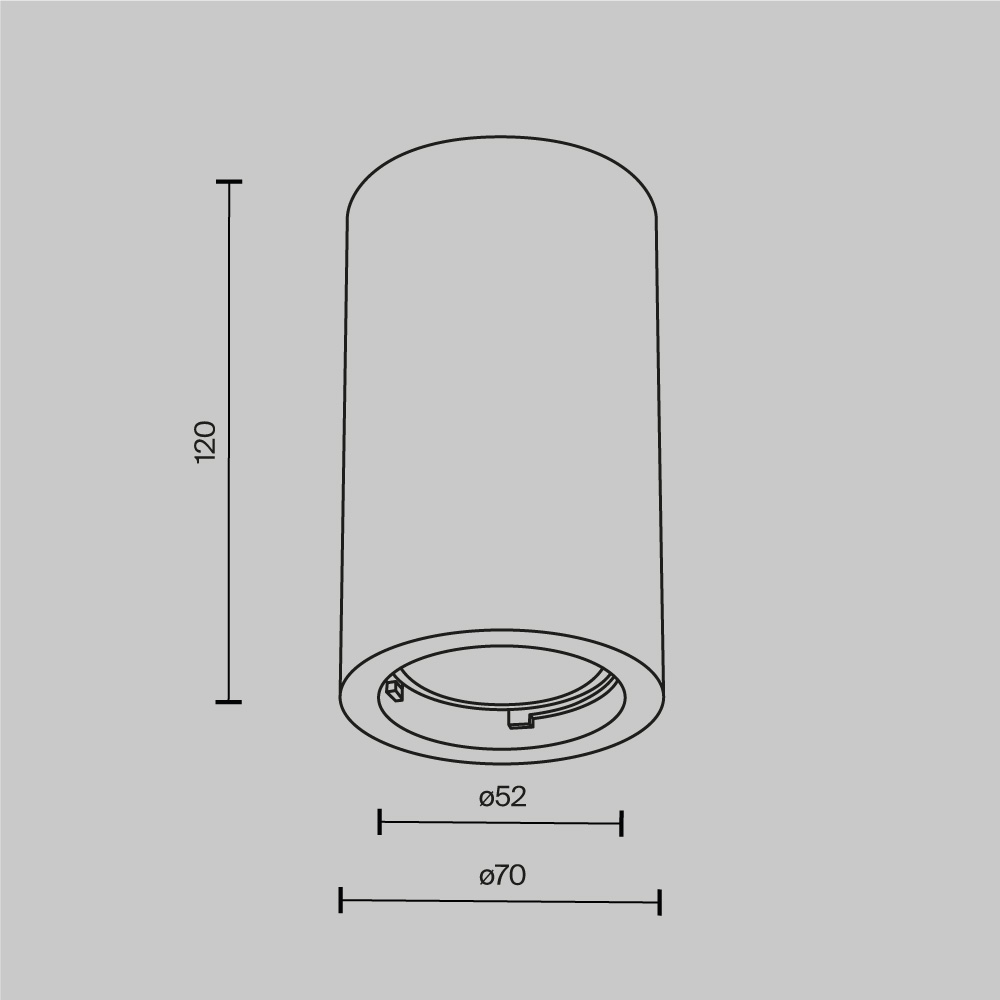 картинка Потолочный светильник Technical C003CW-01W-1 от магазина pro-decor.kz