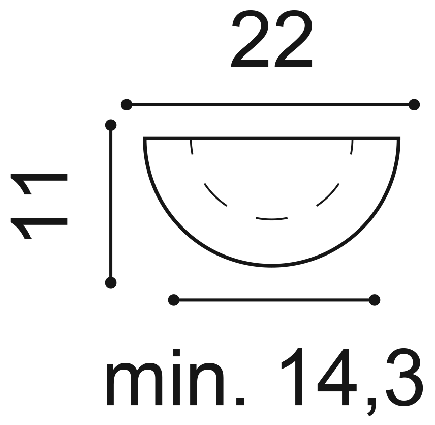 K1101 полуколонна 22 x 11 x 202