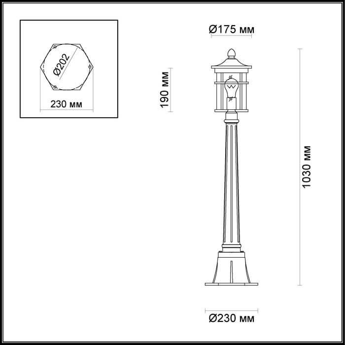 картинка Уличный светильник Odeon Light Nature Virta 4044/1F магазин pro-decor.kz являющийся официальным дистрибьютором в Казахстане картинка Уличный светильник Odeon Light Nature Virta 4044/1F от магазина pro-decor.kz