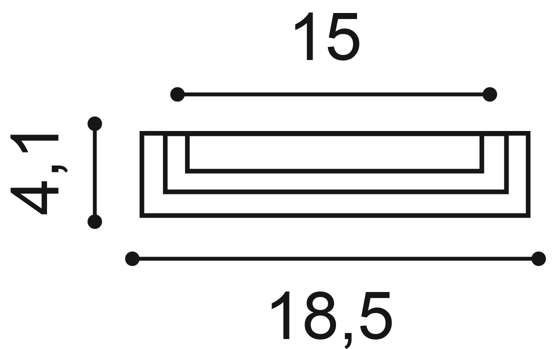 K202 база пилястры 4,1 x 54,1 x 18,5