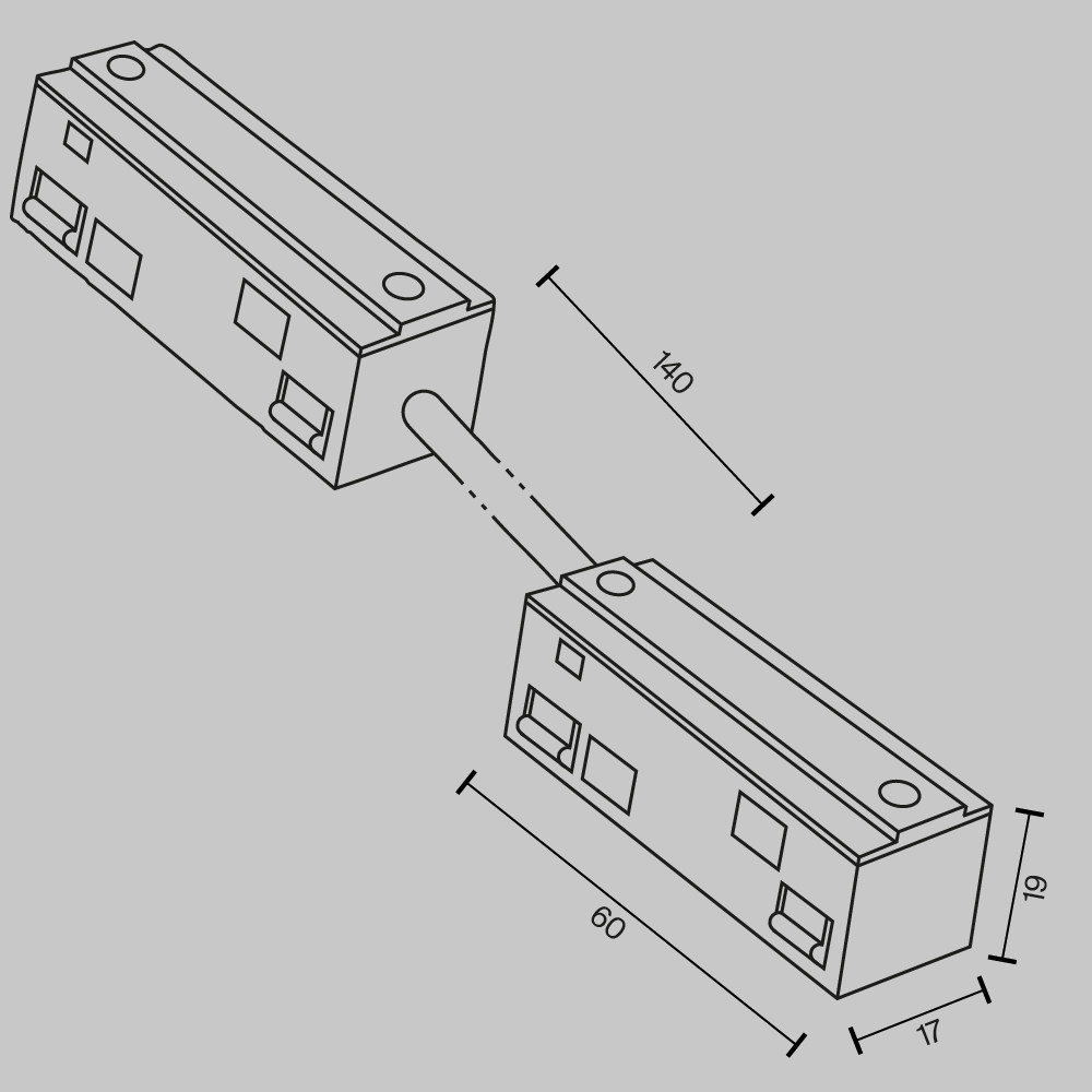 картинка Аксессуар для трекового светильника Technical TRA034CPC-42B-5 от магазина pro-decor.kz