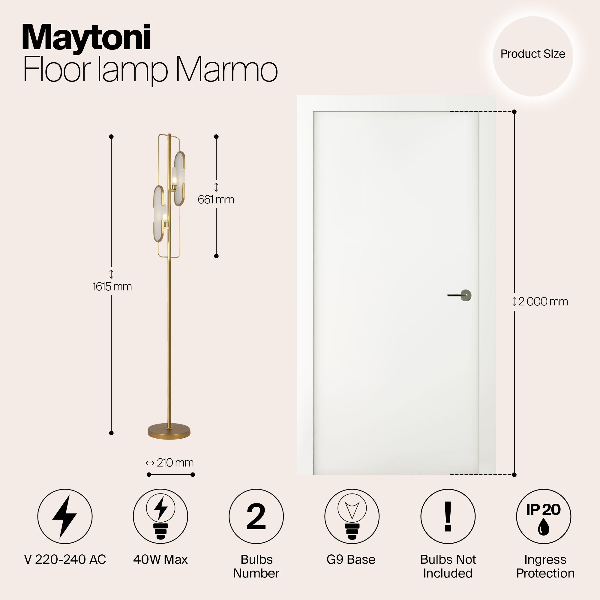 картинка Напольный светильник (торшер) Maytoni MOD099FL-02G магазин pro-decor.kz являющийся официальным дистрибьютором в Казахстане картинка Напольный светильник (торшер) Maytoni MOD099FL-02G от магазина pro-decor.kz