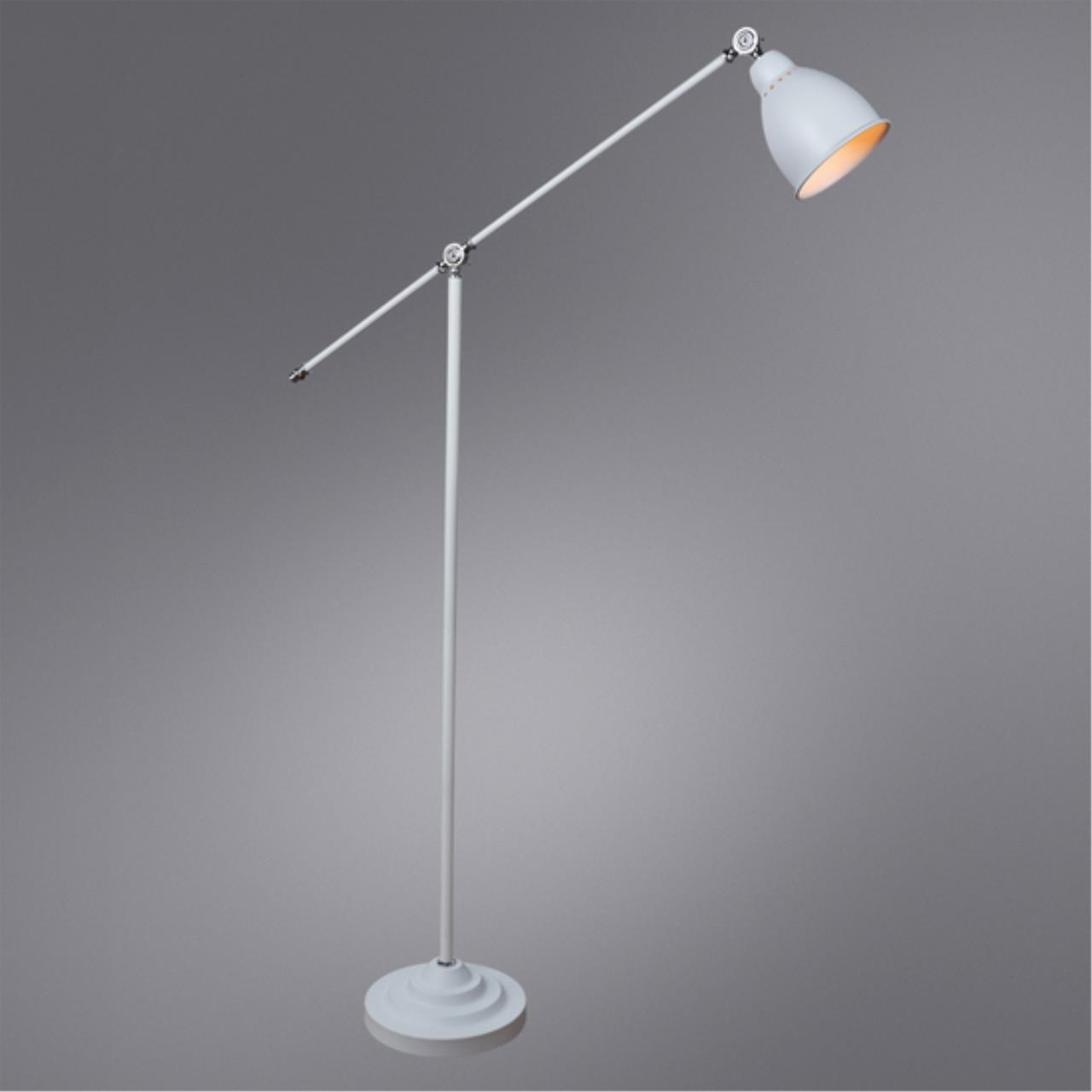 картинка Торшер Arte Lamp Braccio A2054PN-1WH магазин pro-decor.kz являющийся официальным дистрибьютором в Казахстане картинка Торшер Arte Lamp Braccio A2054PN-1WH от магазина pro-decor.kz