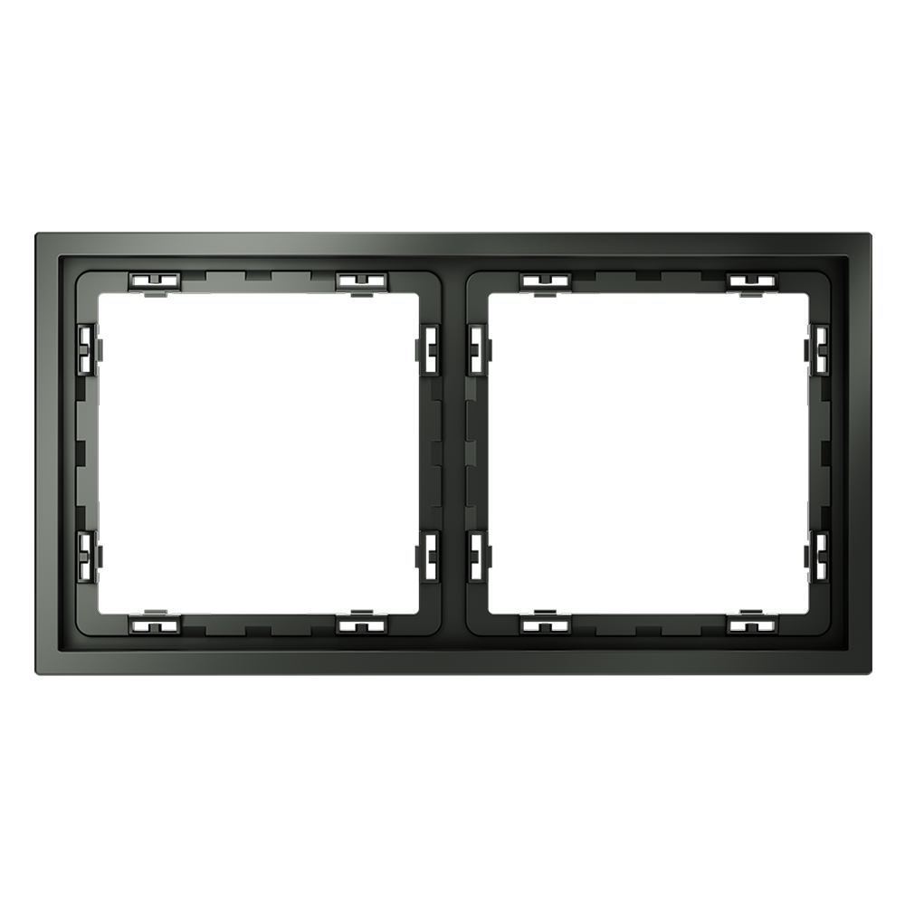 картинка Рамка пластиковая VOLTUM S70 на 2 поста, (титан) VLS100206 магазин pro-decor.kz являющийся официальным дистрибьютором в Казахстане картинка Рамка пластиковая VOLTUM S70 на 2 поста, (титан) VLS100206 от магазина pro-decor.kz
