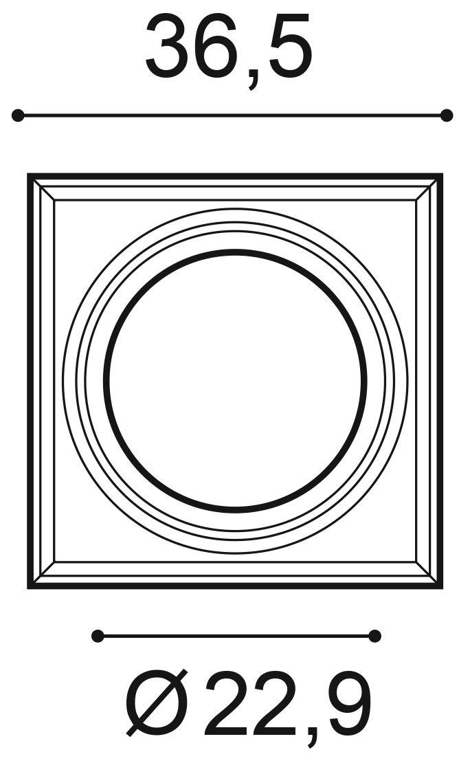K1112 капитель колонны 36,5 x 36,5 x 30