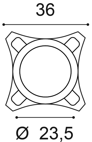 K1122 капитель колонны 36 x 36 x 30 ORAC DECOR, 