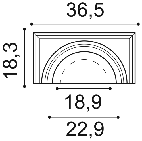 K1111 капитель полуколонны 36,5 x 18,3 x 30 ORAC DECOR, K1111 капитель полуколонны 36,5 x 18,3 x 30 ORAC DECOR,