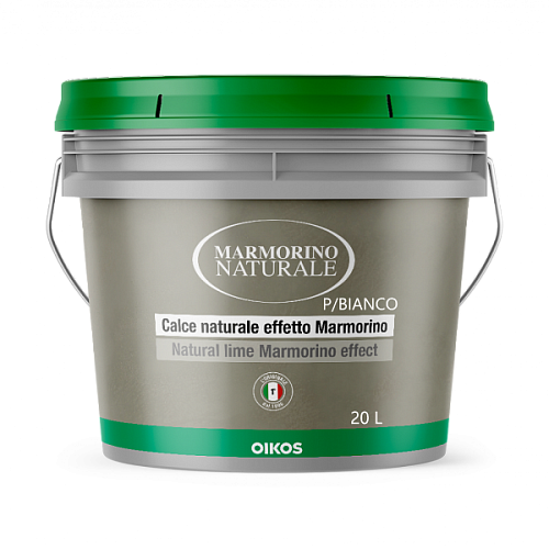 Штукатурка MARMORINO NAT. P/BIANCO KG.20 OIKOS, Штукатурка Штукатурка MARMORINO NAT. P/BIANCO KG.20 OIKOS, Штукатурка