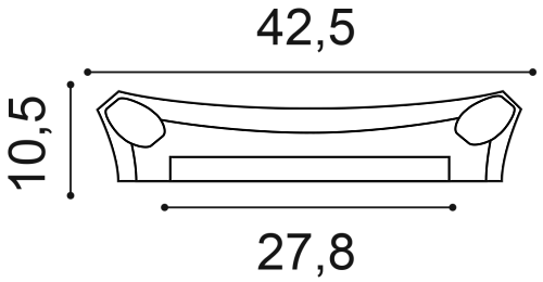 K251 капитель пилястры 10,5 x 35 x 42,5 ORAC DECOR, 