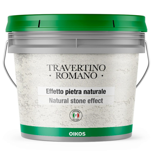 Штукатурка TRAVER.ROM.NATUR./WHITE KG.20 OIKOS, Штукатурка Штукатурка TRAVER.ROM.NATUR./WHITE KG.20 OIKOS, Штукатурка