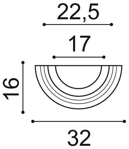 K1151 база полуколонны 32 x 16 x 12,5 ORAC DECOR, K1151 база полуколонны 32 x 16 x 12,5 ORAC DECOR,