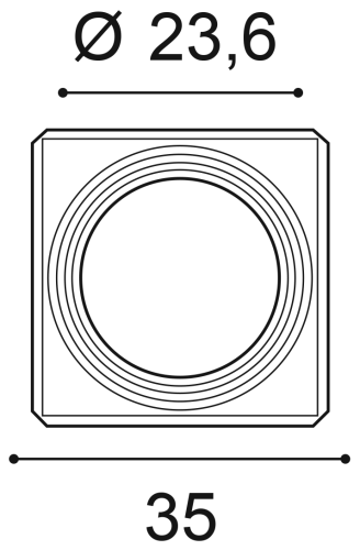 K1132 база колонны 35 x 35 x 57,5 ORAC DECOR, 