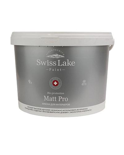 Swiss Lake Краска водно-дисперсионная Matt Pro Swiss Lake база А 9 л SWISS LAKE, 