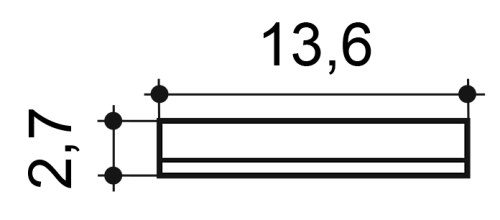 D320 дверной декор 13,6 x 24,8 x 2,7 ORAC DECOR, 