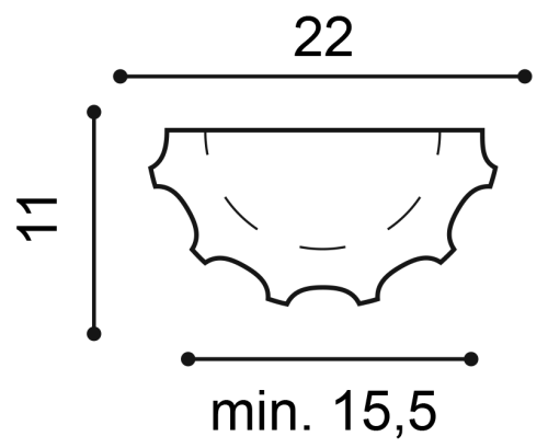 K1001 полуколонна 22 x 11 x 199,5 ORAC DECOR, K1001 полуколонна 22 x 11 x 199,5 ORAC DECOR,