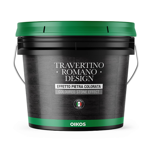 Штукатурка TRAVER.ROM.DESIGN BLACK KG. 5 OIKOS, Штукатурка Штукатурка TRAVER.ROM.DESIGN BLACK KG. 5 OIKOS, Штукатурка